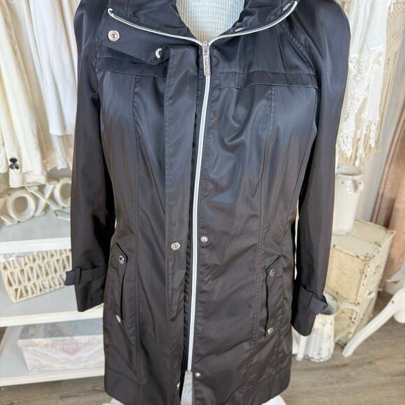 Calvin Klein size Large women's black long line tunic length jacket, #4176 - Picture 5 of 13